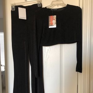 Black Naked Wardrobe two piece set